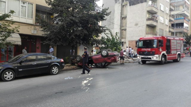 Bafra’da trafik kazası 2 kişi yaralı