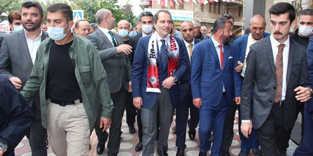 Yeniden Refah Partisi Genel Başkanı Fatih Erbakan Bafra'da