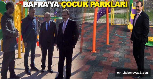 Bafra Belediyesinden çocuk parkları