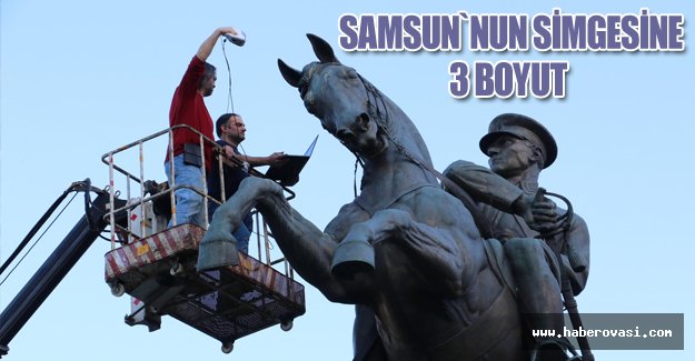Samsun'da Atatürk heykelinin 3 boyutlu dijital kopyası çıkarılacak