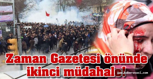 Zaman Gazetesi önünde ikinci müdahale