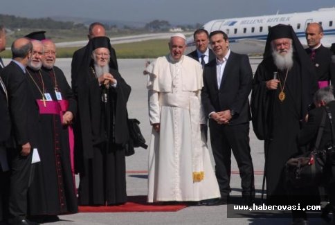 Papa, Patrik ve Çipras, mülteciler için Midilli'de buluştu...