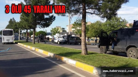 Bomba yüklü araçla saldırı 3 ölü 45 yaralı..