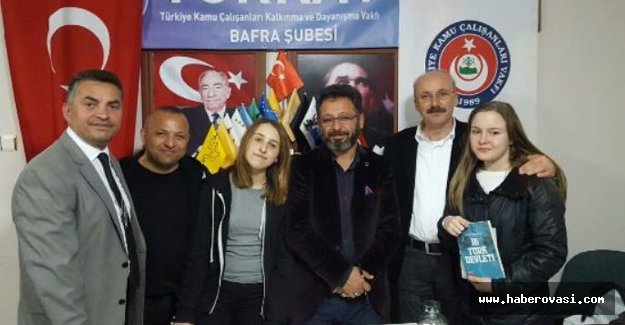 Türkav Bafra Şubesi Yazar Sinan Yağmur’u misafir etti