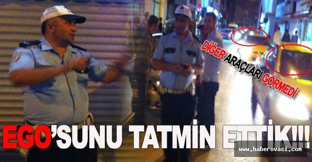 Bafra’daki Trafik Polis Memurunun egosunu tatmin ettik!!!