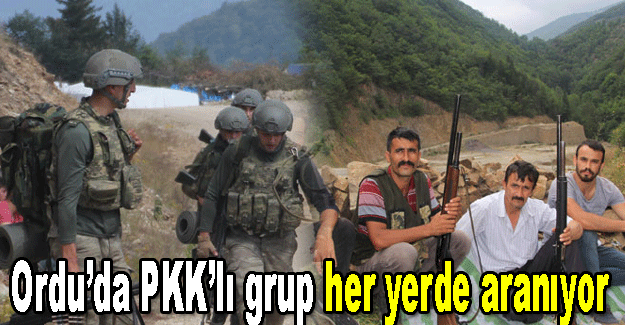 Ordu’da PKK’lı grup her yerde aranıyor