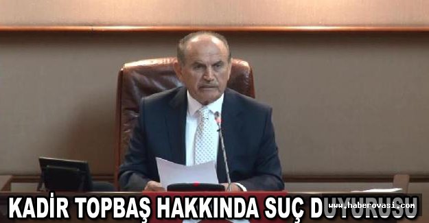 Kadir Topbaş hakkında suç duyurusu