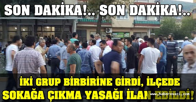 Sinop'ta sokağa çıkma yasağı ilan edildi.