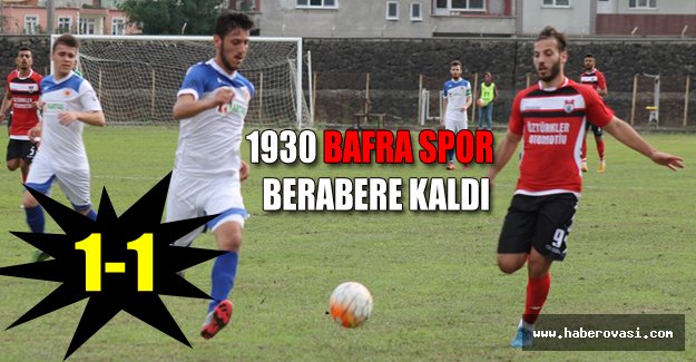 Bafra Spor Berabere Kaldı..