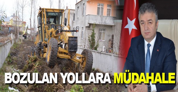 Bozulan Yollara müdahale