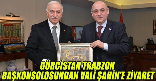 Gürcistan Trabzon Başkonsolosundan Vali Şahin’e Ziyaret