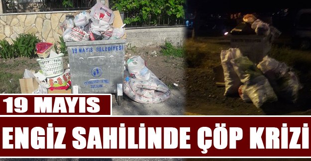 ENGİZ SAHİLİNDE ÇÖP KRİZİ