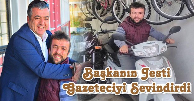 Başkanın Jesti Gazeteciyi Sevindirdi