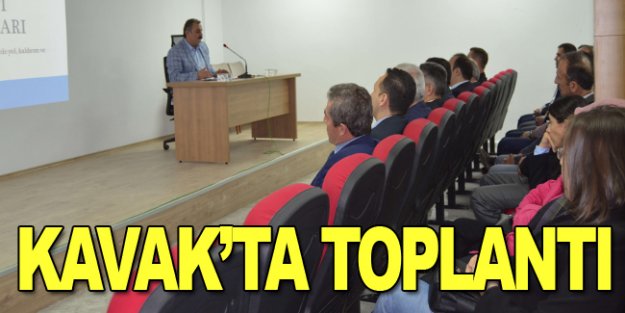 Kavak'ta toplantı düzenlendi