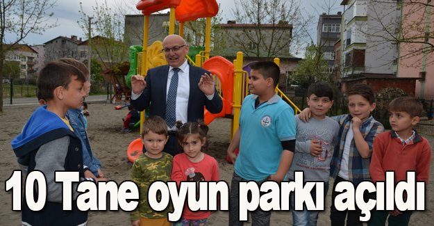 10 yeni oyun parkı oluşturuldu