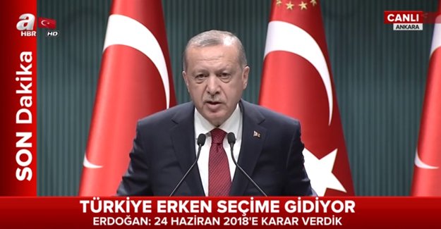 24 Haziran 2018'de seçim var