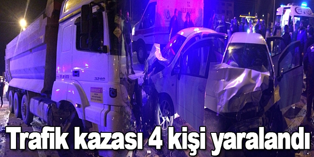 Bafra'da trafik kazası: 4 yaralı