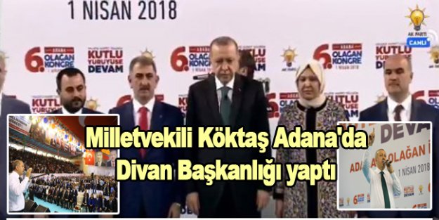 Milletvekili Köktaş Adana'da Divan Başkanlığı yaptı