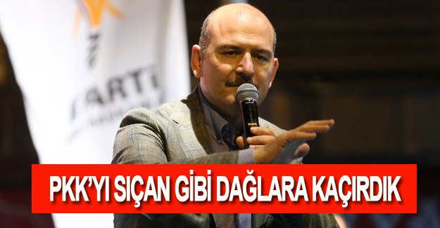 PKK'yı sıçan gibi dağlara kaçırdık