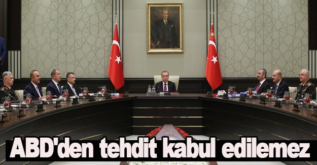 ABD'den tehdit kabul edilemez