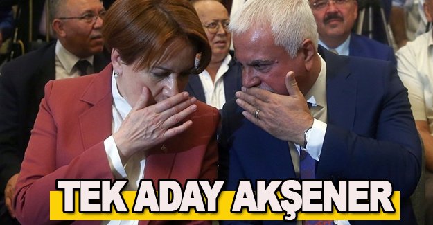 Akşener, Tek aday olarak girecek