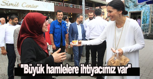 Karaslan,Büyük hamlelere ihtiyacımız var