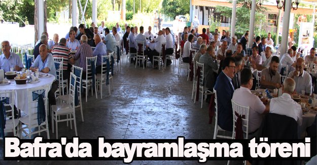 Bafra'da bayramlaşma töreni