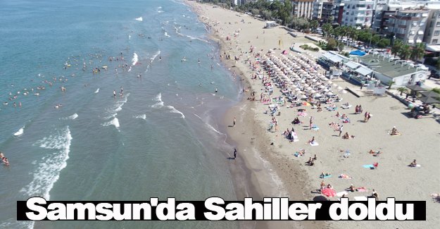 Samsun'da Sahiller doldu