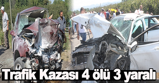 Samsun'da Trafik Kazası 4 ölü, 3 yaralı