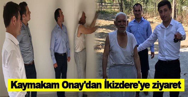 Fahri Onay, İkizdere Mahallesi'ni ziyaret etti.