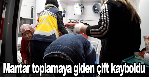 Mantar toplamaya giden çift kayboldu