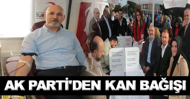 AK Parti'den kan bağışı kampanyasına destek