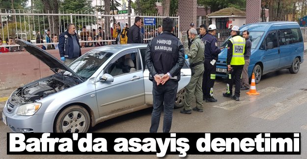 Bafra'da asayiş denetimi