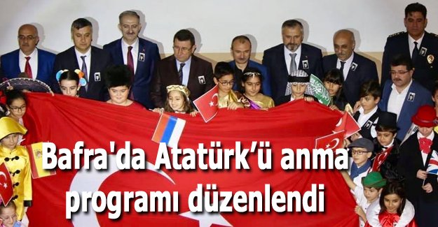 Bafra'da Atatürk’ü anma programı düzenlendi