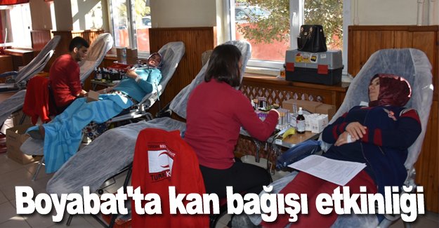 Boyabat'ta kan bağışı etkinliği