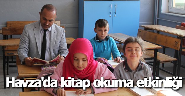 Havza'da kitap okuma etkinliği