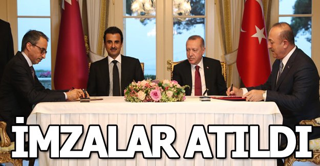 Katar'la imzalar atıldı