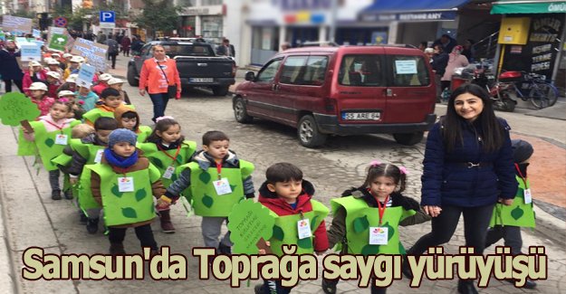Samsun'da Toprağa saygı yürüyüşü