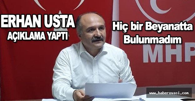 Erhan Usta kendini savundu