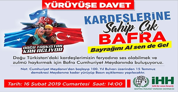 Bafra'da yürüyüş var!