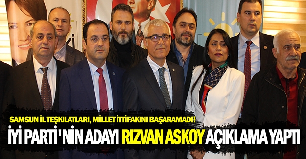 İYİ Parti Bafra Belediye Başkanı Rızvan Aksoy açıklama yaptı