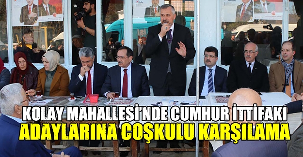 Bafra'da Cumhur İttifakı adaylarına coşkulu karşılama