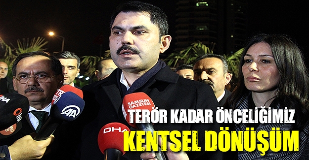 Çevre ve Şehircilik Bakanı Samsun'da açıklama yaptı