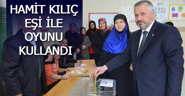 Hamit Kılıç Eşi İle Oy kullandı