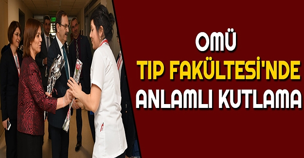 Omü Tıp Fakültesi'nde Anlamlı Kutlama