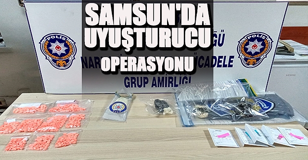 Samsun'da uyuşturucu operasyonu