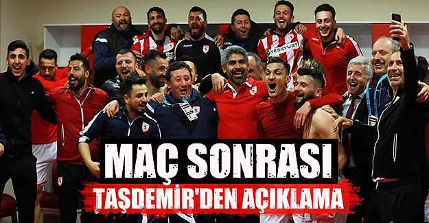 Samsunspor'da galibiyet sonrası açıklama