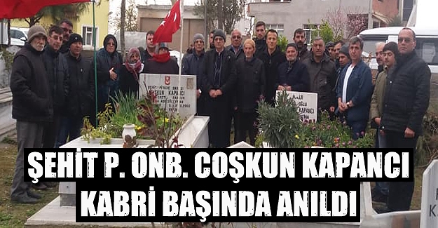 Şehit Coşkun mezarı başında anıldı