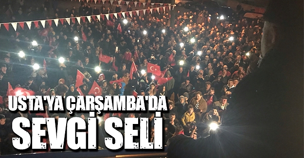 Usta'ya Çarşamba'da Sevgi Seli !