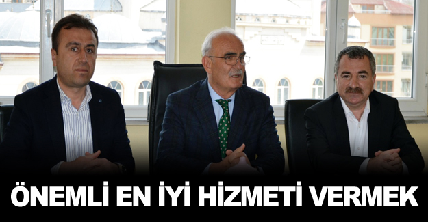 Yusuf Ziya Yılmaz Önemli en iyi hizmeti vermek